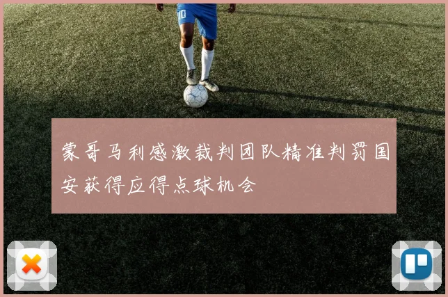 蒙哥马利感激裁判团队精准判罚国安获得应得点球机会